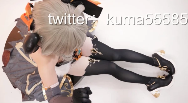 KUMA-原神夜幕甘雨cos黑丝足疗[1V253MB]